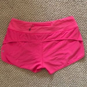 Lululemon speed up shorts! Size 6!